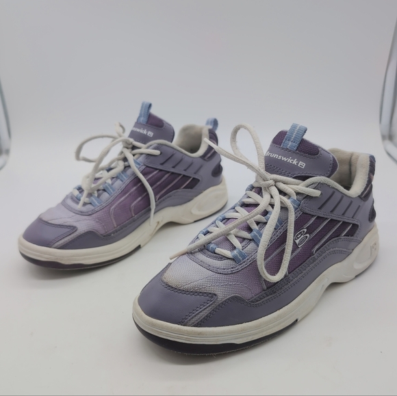 Brunswick LAZER K518-7 Sz 6.5 M Purple Bowling Shoes - Picture 9 of 9